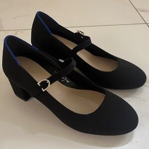 Rothy's Black Mary Jane Heel, size 6